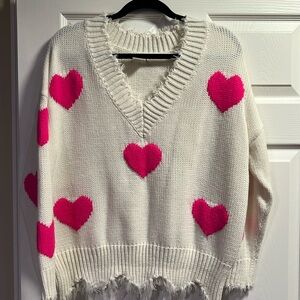 Heart Sweater perfect for Valentine’s Day